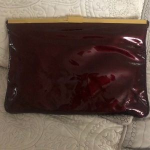 Badgley mischka clutch purse patent leather